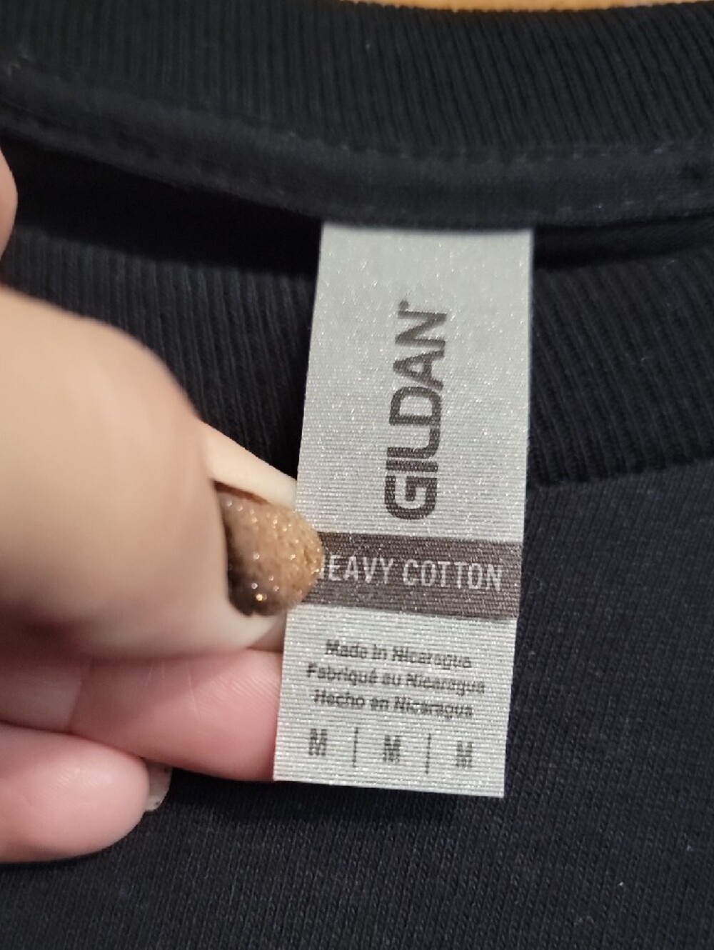 Gildan Black Long-Sleeve Tee with Cowgirl 'Boots' Graphic - Picture 2 of 3